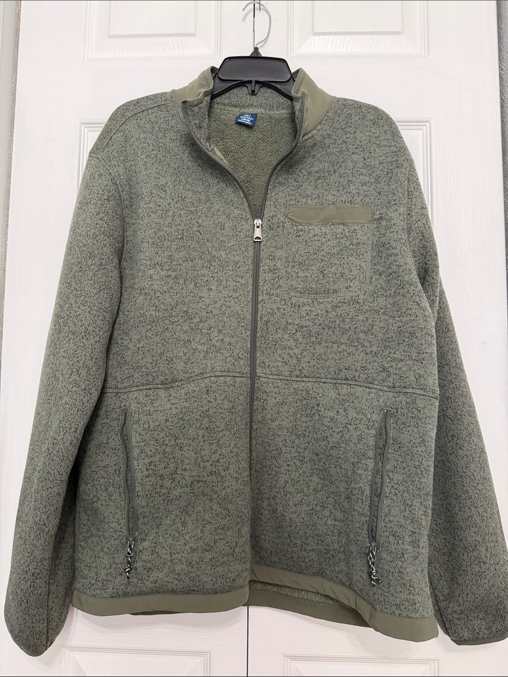 GEORGE Mens Green Zip Up  Jacket